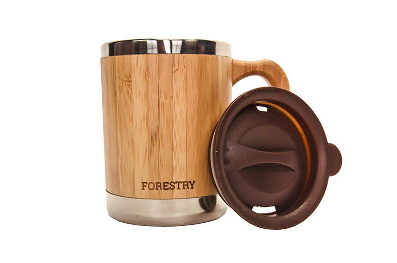 wooden travel mug